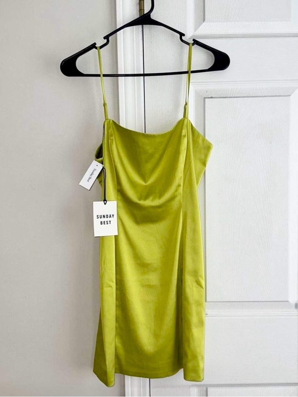Aritzia Sunday’s Best Chartreuse Slip Dress, 6